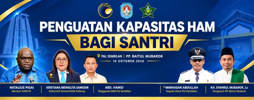 KEPALA DESA APRESIASI PENGGERAK HAM PAL SEMBILAN, PERKUAT EDUKASI HAM DI PONDOK PESANTREN BAITUL MUBAROK DI TENGAH TANTANGAN KEPERCAYAAN PUBLIK